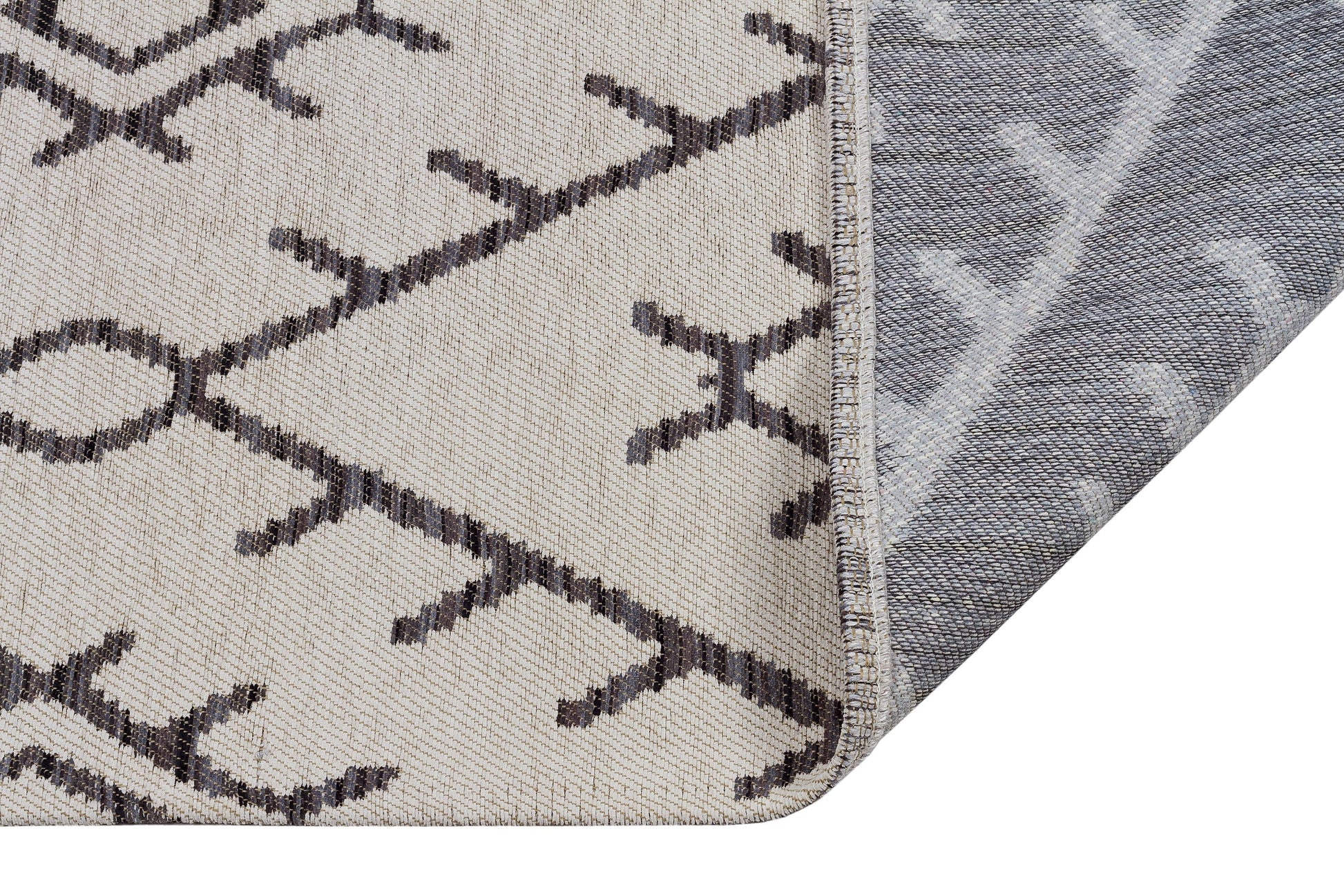 Washable Chenille Area Rug, Neutral Boho Geometric Tribal Carpet, Farmhouse Living Room Décor