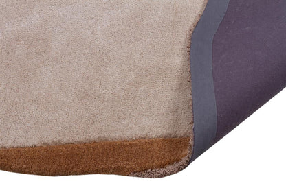 Custom Hand-Tufted Viscose Rug: Contemporary Beige Design