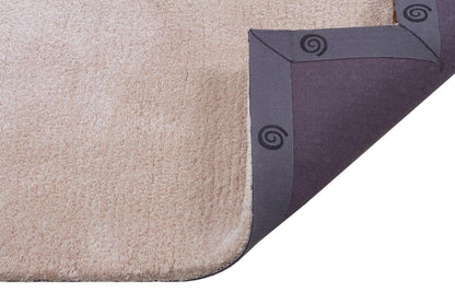 Custom Hand-Tufted Viscose Rug: Contemporary Beige Design