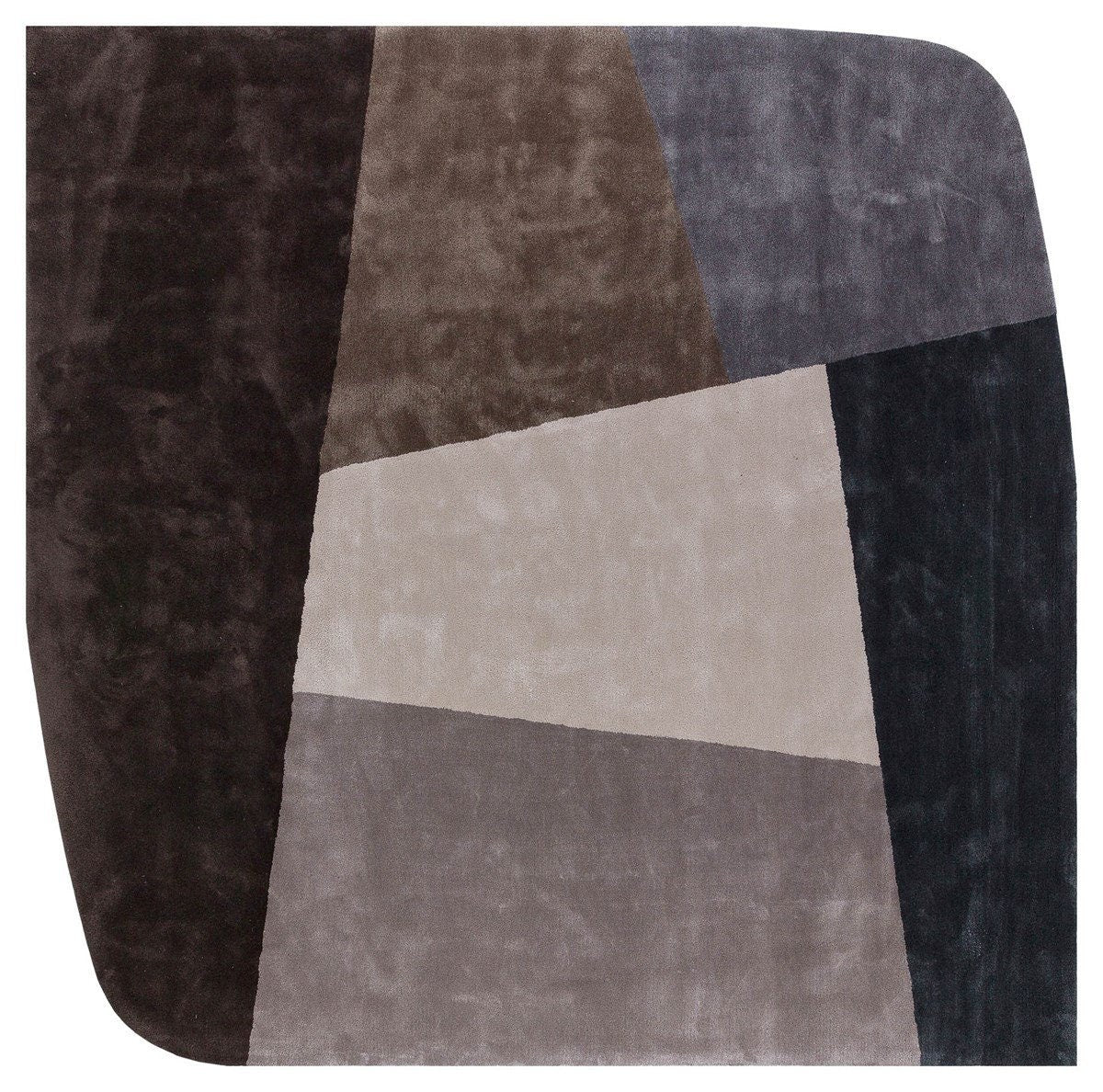 Hand Tufted Custom Rug: Contemporary Viscose Rug