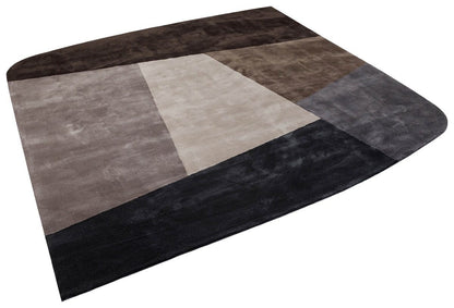 Hand Tufted Custom Rug: Contemporary Viscose Rug