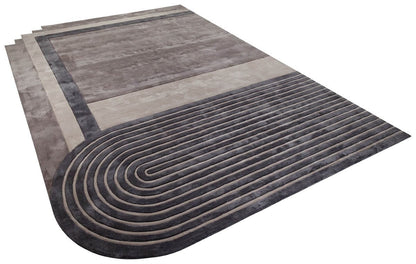 Custom Hand-Tufted Viscose Rug: Contemporary Designer Rug