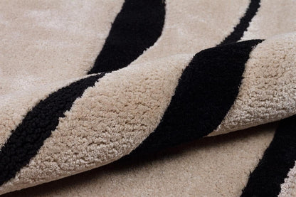 Hand Tufted Custom Rug: Contemporary Viscose Rug