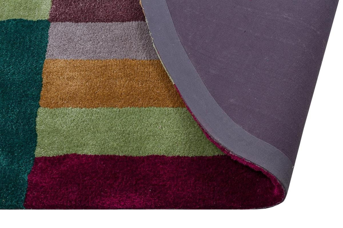 Custom Viscose Rug: Hand-Tufted Contemporary Colorful Design