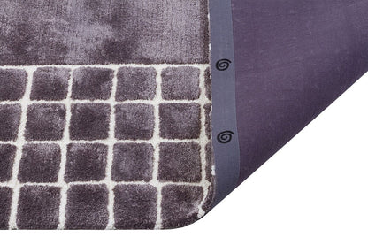 Custom Hand-Tufted Viscose Rug: Contemporary Gray Design