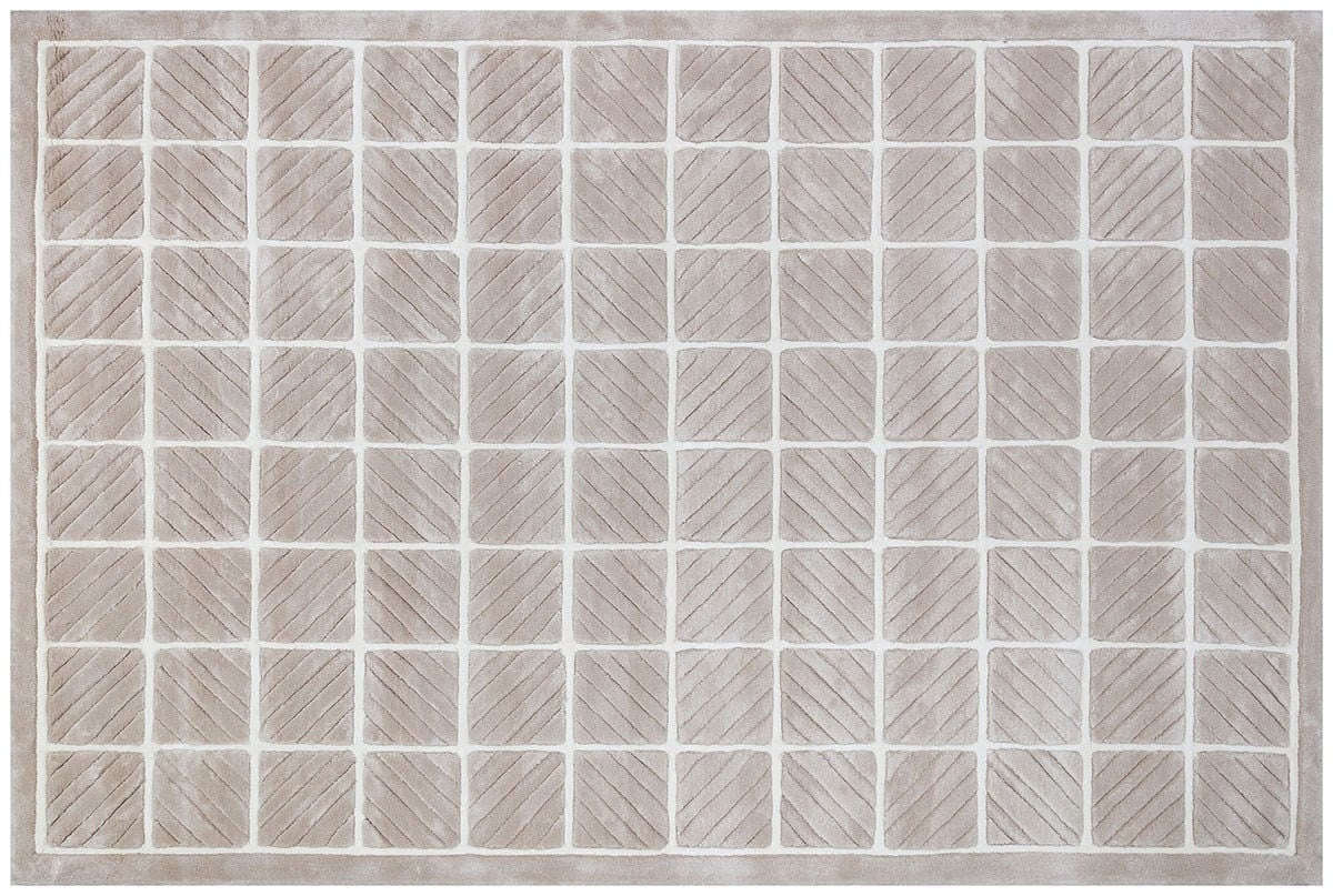 Hand Tufted Custom Rug: Contemporary Viscose Gray Rug