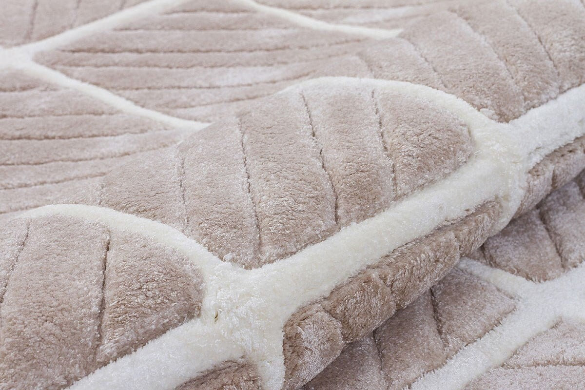 Hand Tufted Custom Rug: Contemporary Viscose Gray Rug