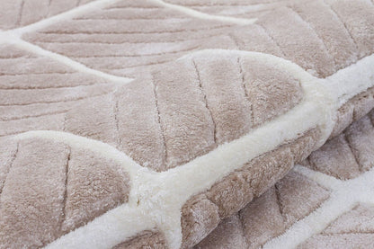Hand Tufted Custom Rug: Contemporary Viscose Gray Rug
