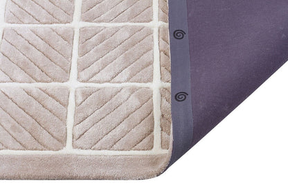 Hand Tufted Custom Rug: Contemporary Viscose Gray Rug