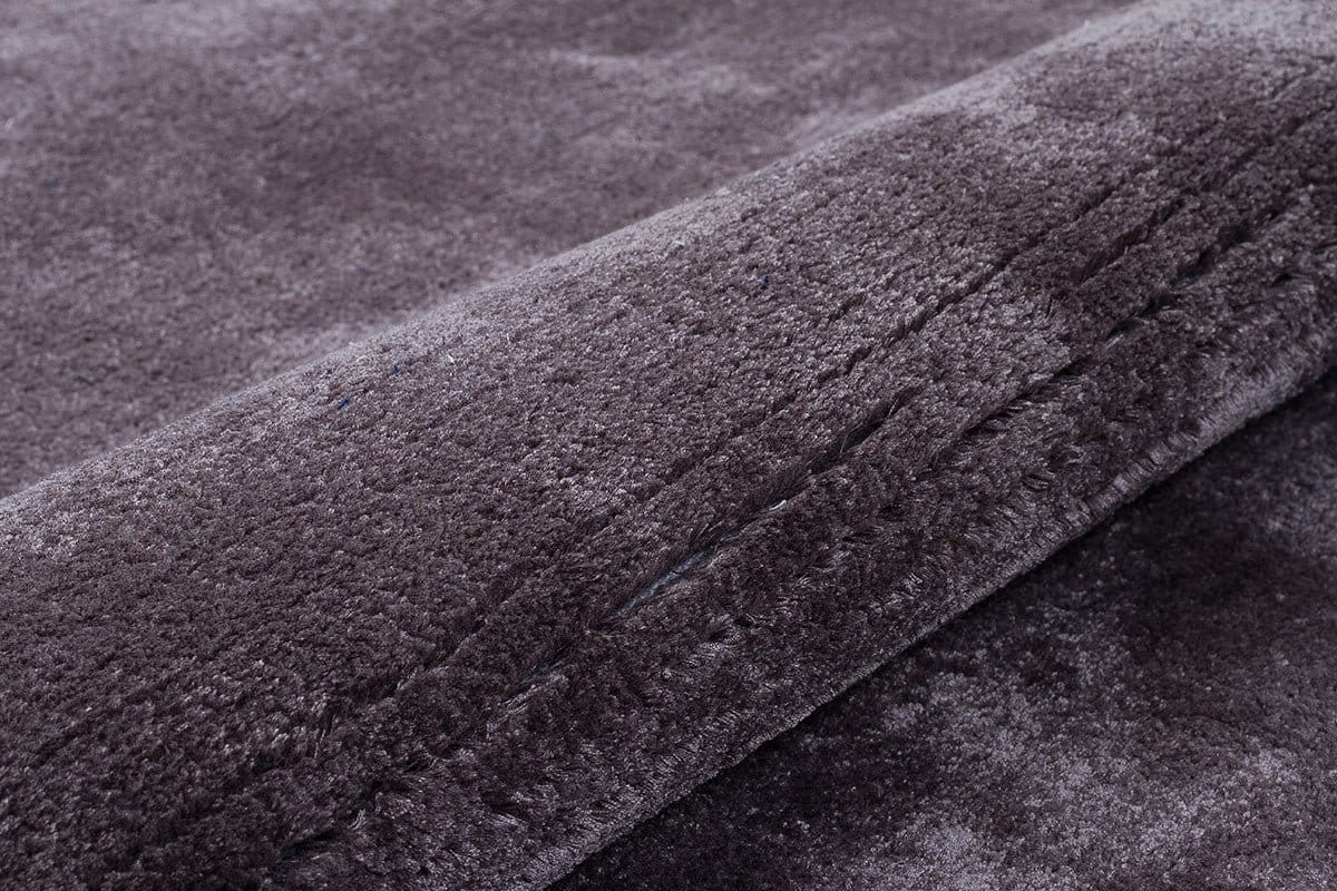 Hand Tufted Custom Rug: Contemporary Gray Viscose Rug