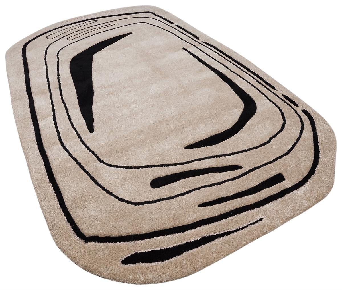Hand Tufted Custom Rug: Contemporary Viscose Rug