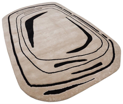Hand Tufted Custom Rug: Contemporary Viscose Rug