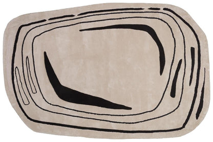 Hand Tufted Custom Rug: Contemporary Viscose Rug