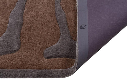 Custom Hand-Tufted Viscose Rug: Contemporary Brown Rug