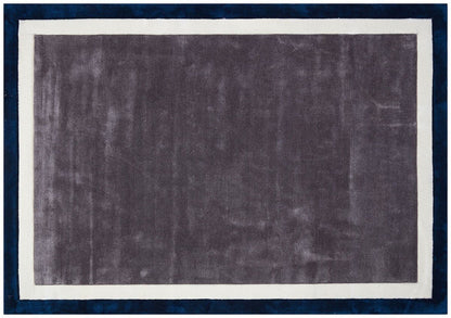 Hand Tufted Custom Rug: Contemporary Gray Viscose Rug