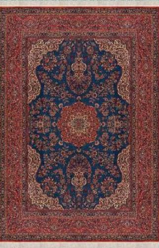 Red Vintage Oriental Rug: Classic Washable Rug with Tassels