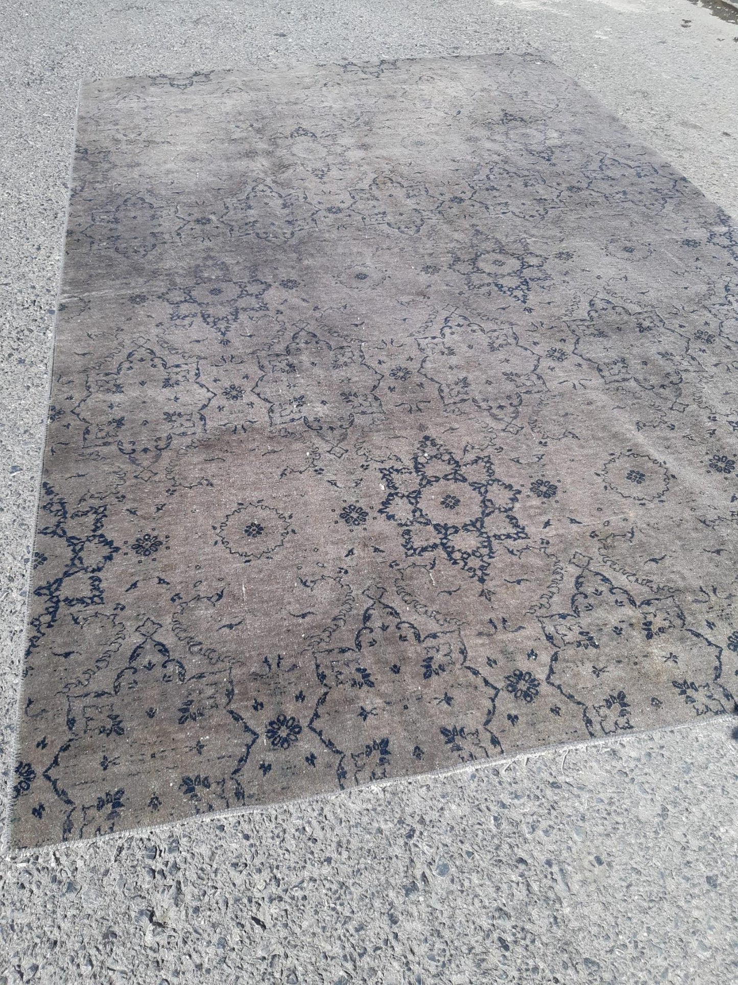 Vintage Turkish Wool Rug (4'9"x7'6") Anatolian Bohemian Area Rug