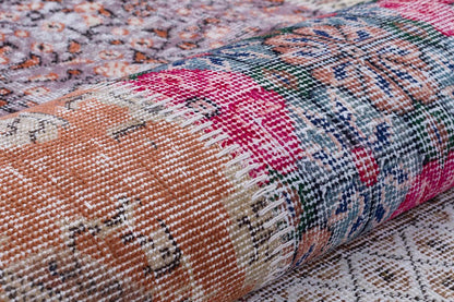 5x8, Handmade Wool Turkish Patchwork Rug – Vintage, Bohemian, One-of-a-Kind Area Rug