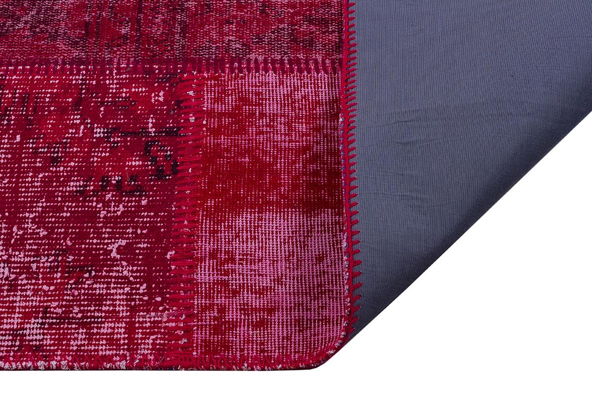 6.6x9.8, Handmade Wool Turkish Patchwork Rug – Vintage, Bohemian, One-of-a-Kind Area Rug