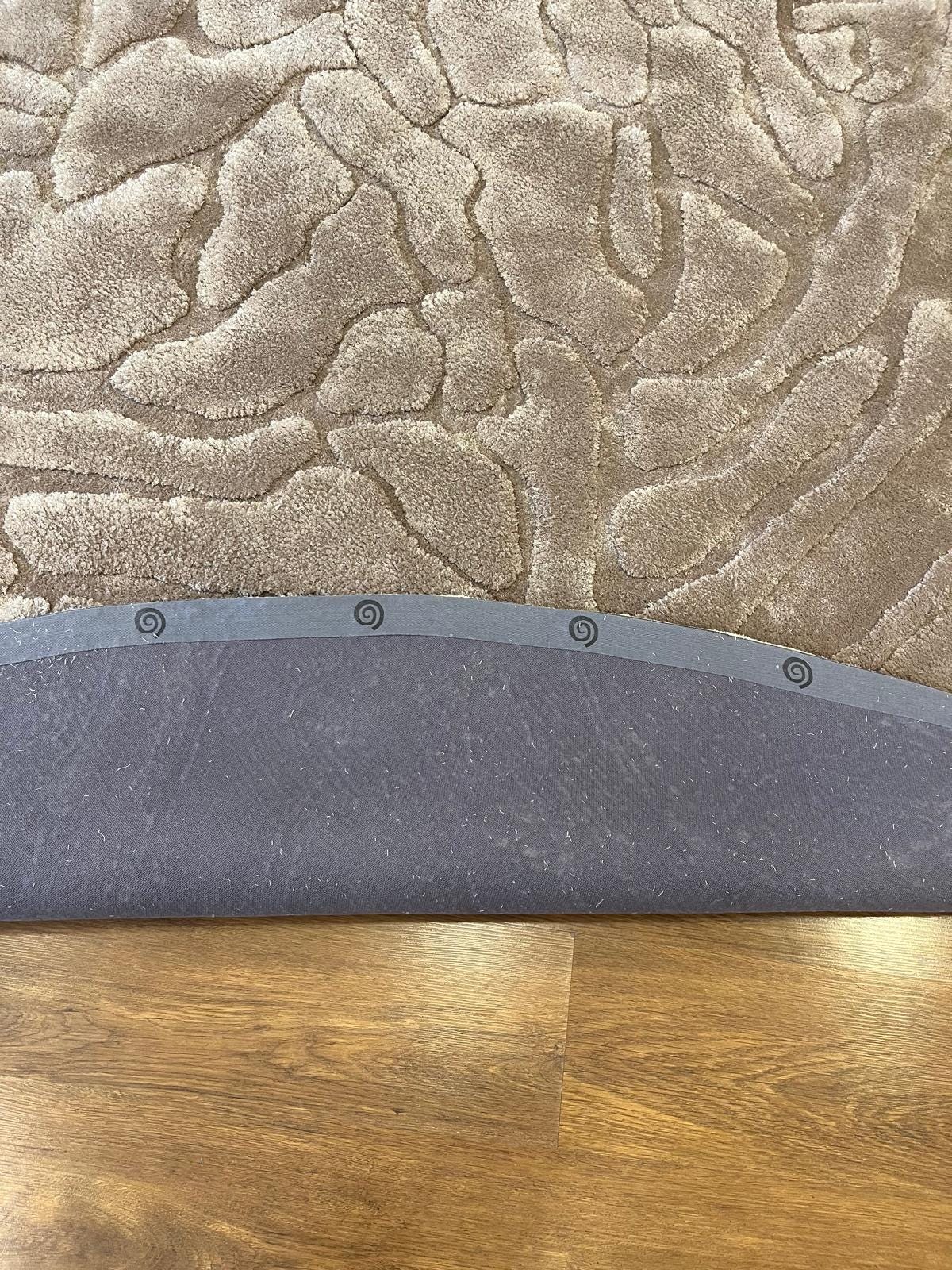Hand Tufted Viscose Rug: Custom Designer Circle Rug