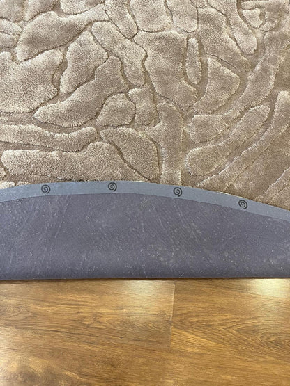 Hand Tufted Viscose Rug: Custom Designer Circle Rug