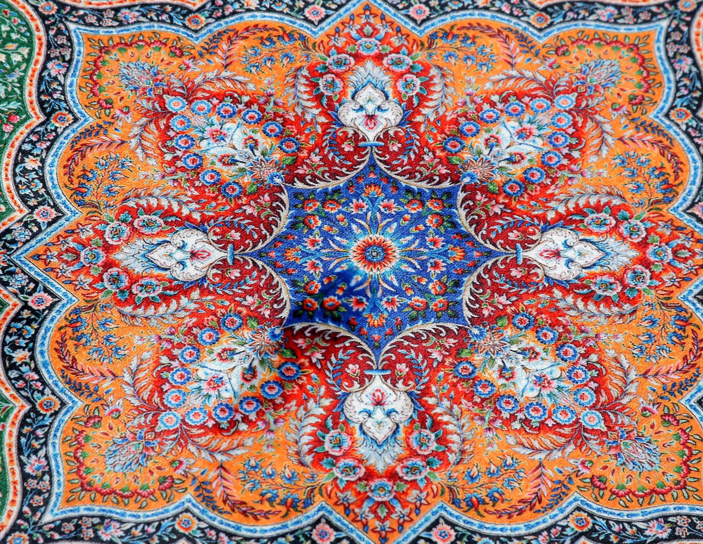 Turkish Prayer Rug, Traditional Ottoman Design, Soft Muslim Prayer Mat