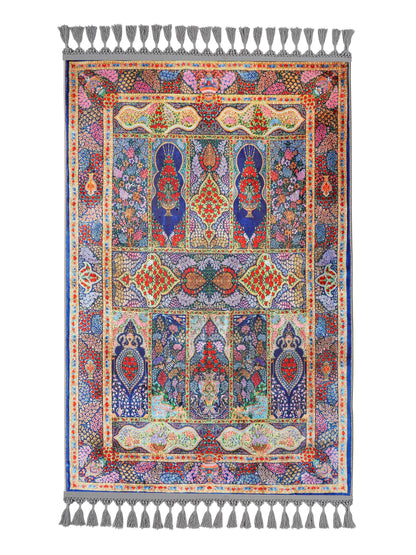 Turkish Prayer Rug, Ottoman Design, Soft Muslim Prayer Mat