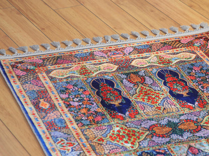 Turkish Prayer Rug, Ottoman Design, Soft Muslim Prayer Mat
