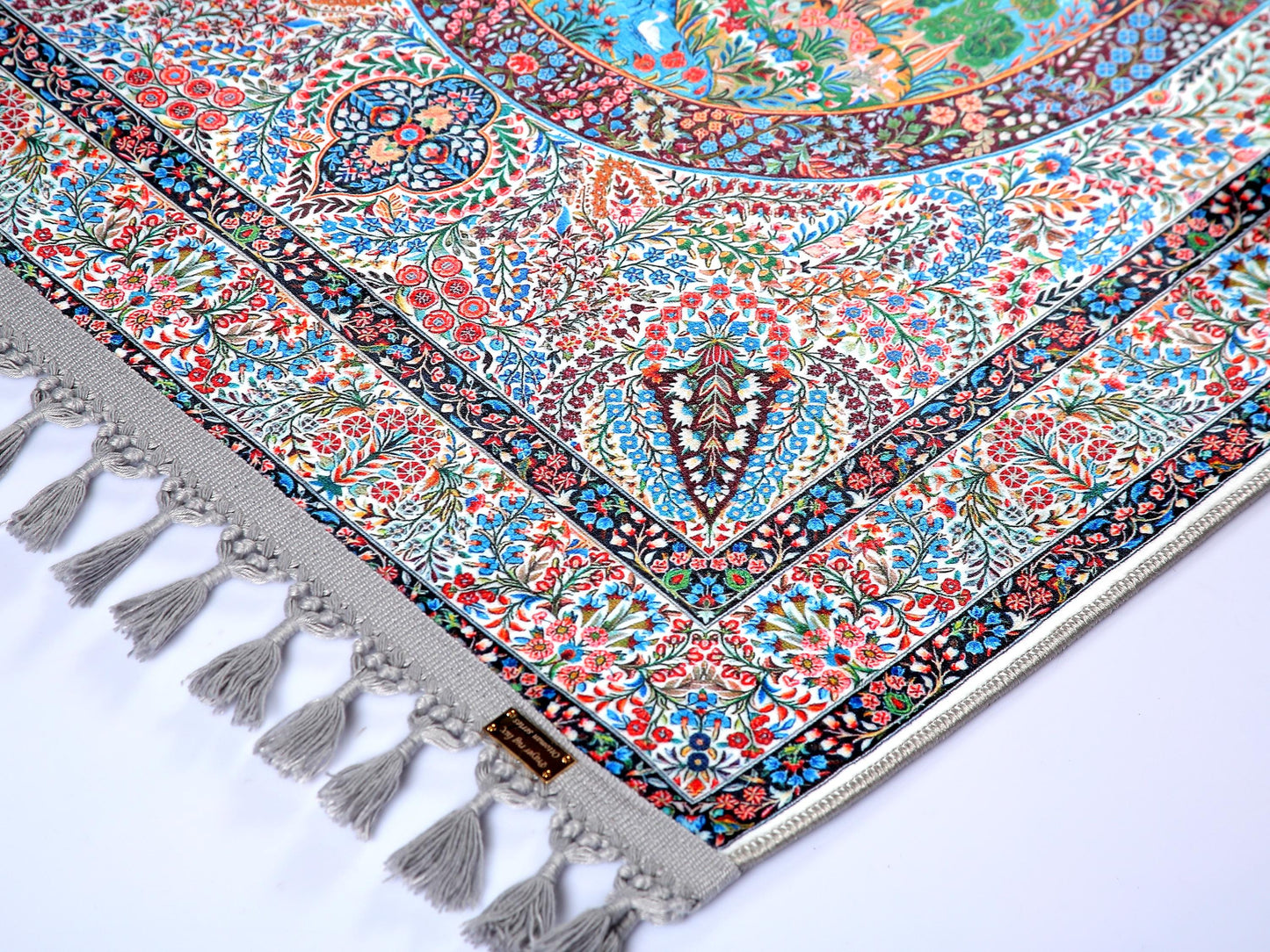 Turkish Prayer Rug, Ottoman Design, Soft Muslim Prayer Mat