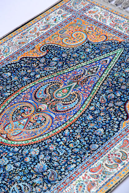 Turkish Prayer Rug, Ottoman Design Seccade, Muslim Prayer Mat