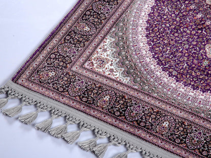 Turkish Prayer Rug, Soft Muslim Prayer Mat, Ottoman Design