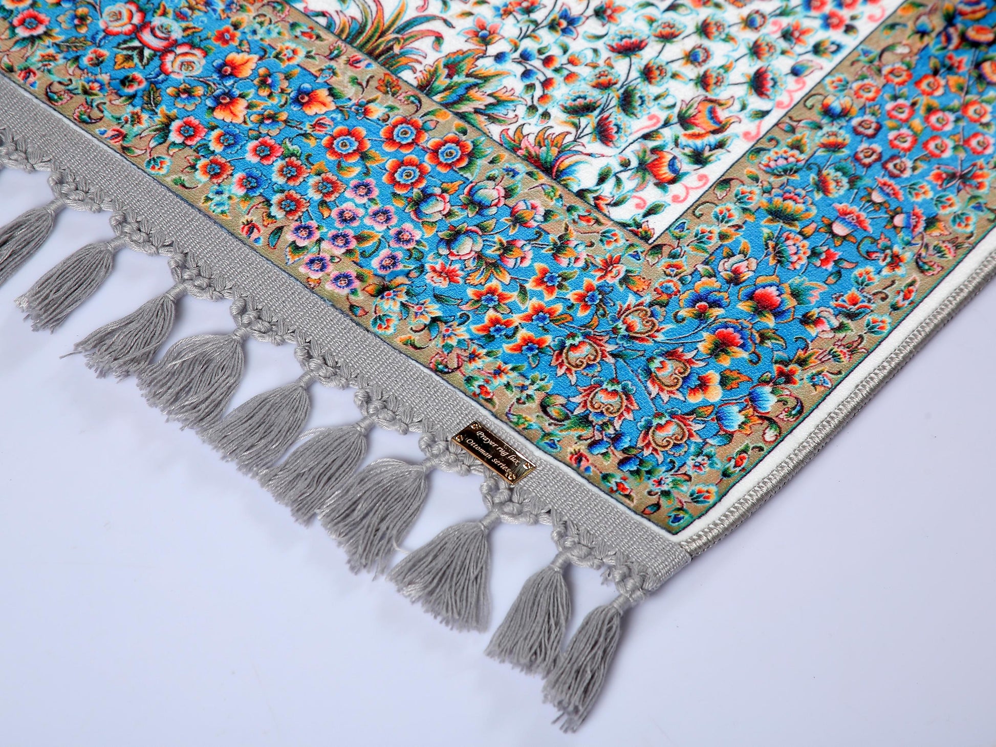 Turkish Prayer Rug, Ottoman Design, Soft Muslim Prayer Mat