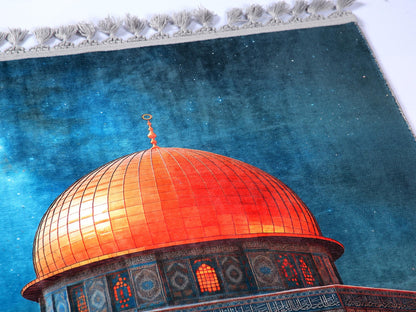Turkish Prayer Rug, Ottoman Design, Soft Muslim Prayer Mat
