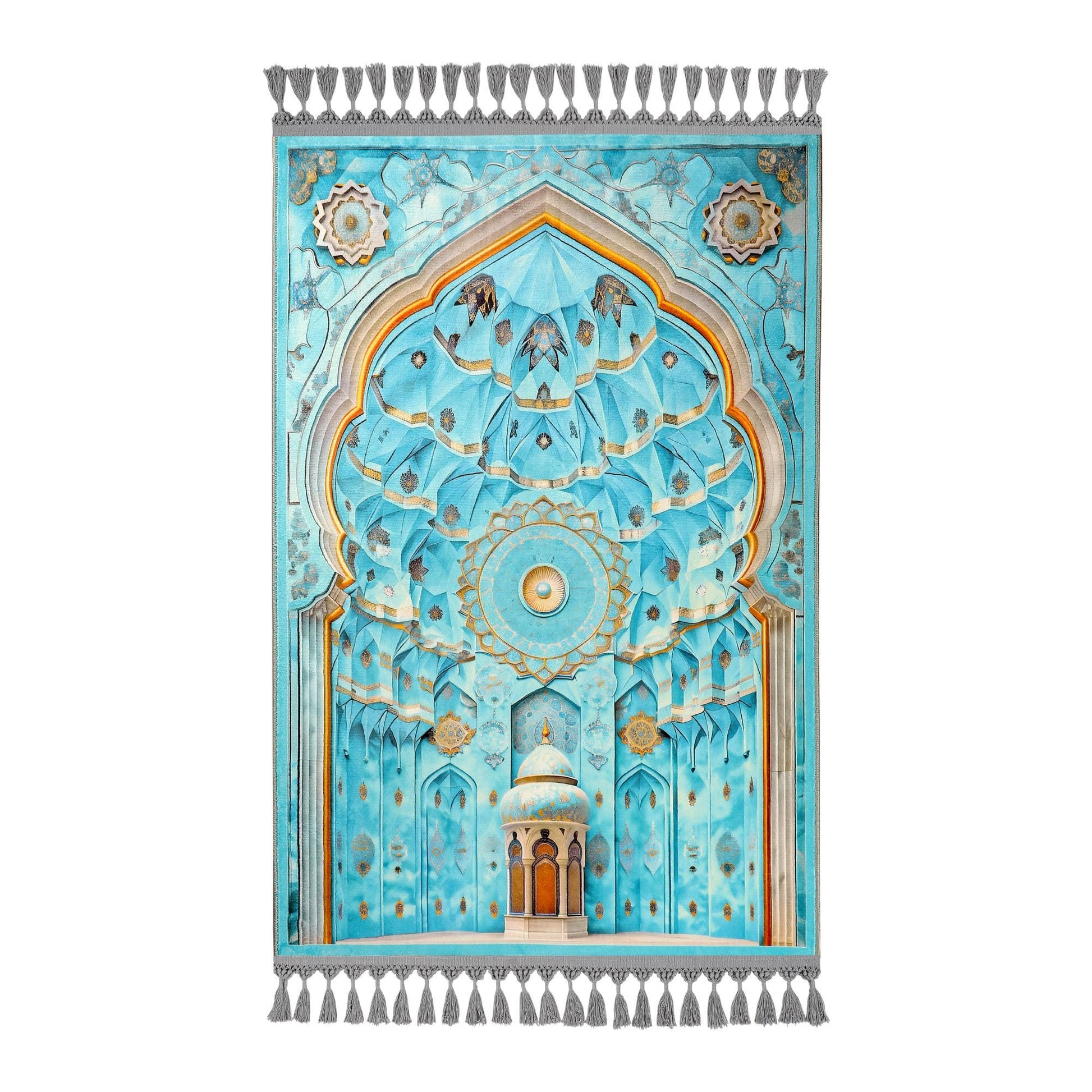 Turkish Prayer Rug, Ottoman Design, Muslim Prayer Mat