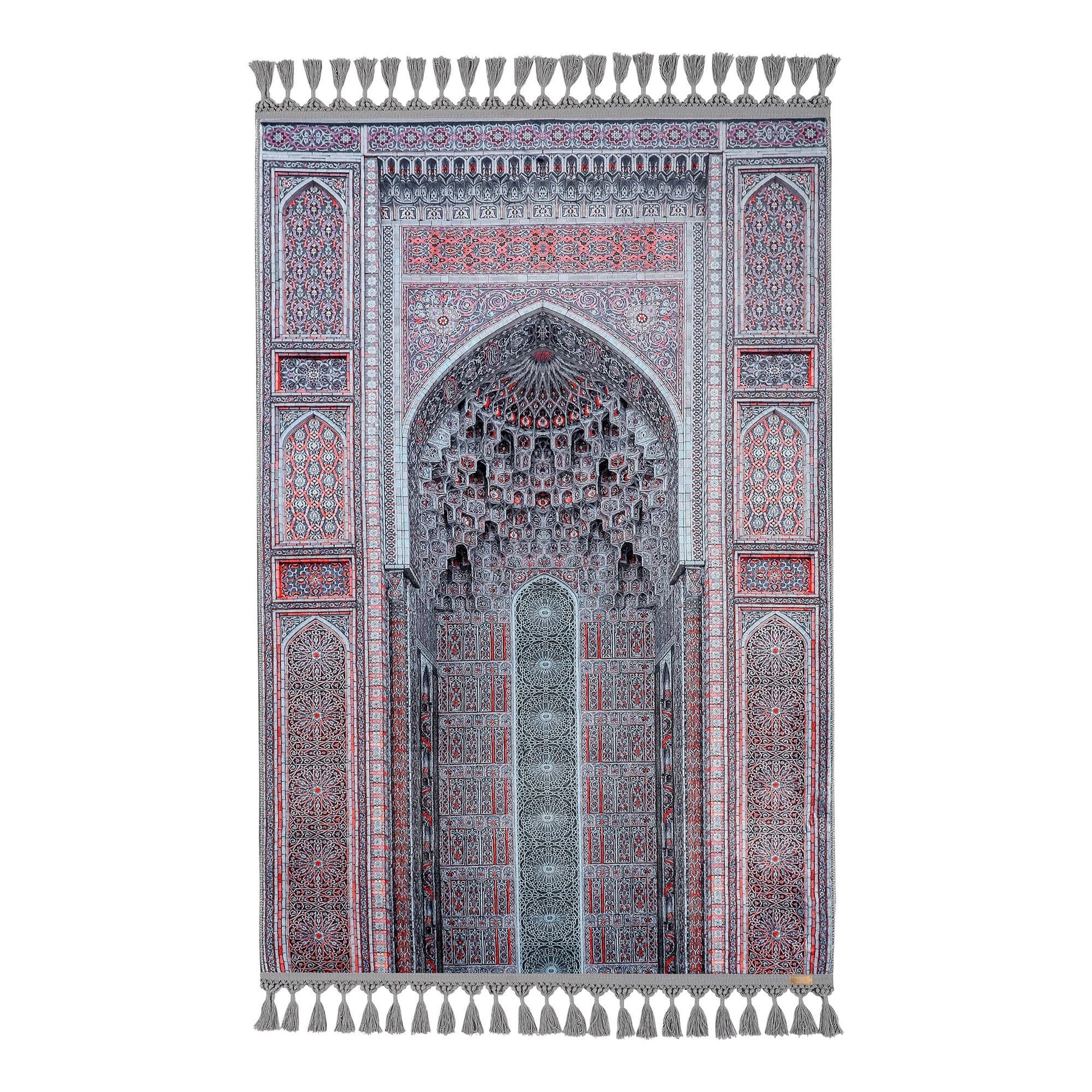 Turkish Prayer Rug, Ottoman Design, Soft Muslim Prayer Mat