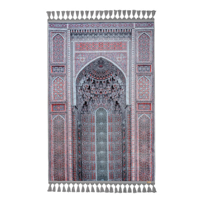 Turkish Prayer Rug, Ottoman Design, Soft Muslim Prayer Mat
