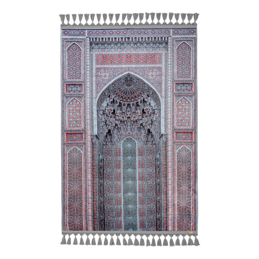 Turkish Prayer Rug, Ottoman Design, Soft Muslim Prayer Mat