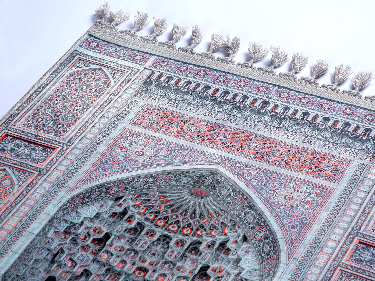 Turkish Prayer Rug, Ottoman Design, Soft Muslim Prayer Mat