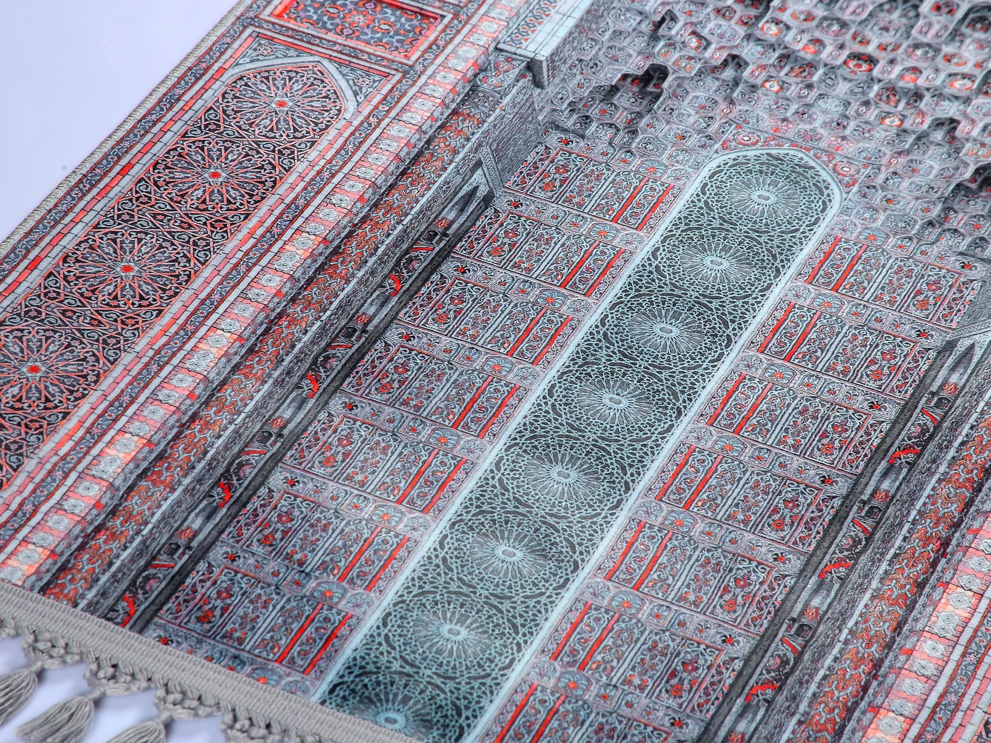 Turkish Prayer Rug, Ottoman Design, Soft Muslim Prayer Mat