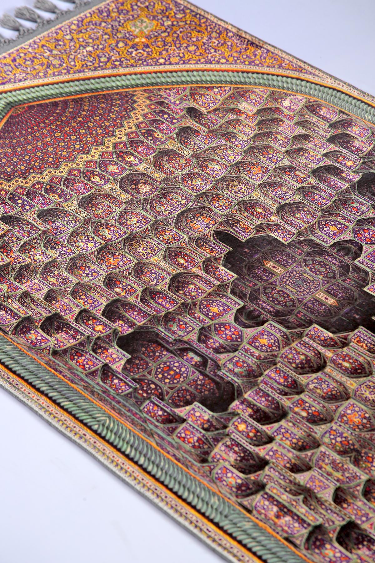 Turkish Prayer Rug, Ottoman Design, Soft Muslim Prayer Mat