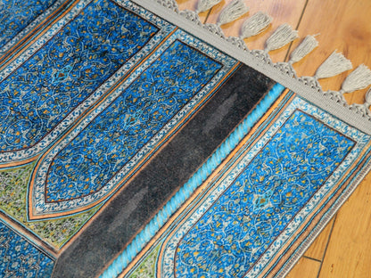 Turkish Prayer Rug, Ottoman Design, Soft Muslim Prayer Mat