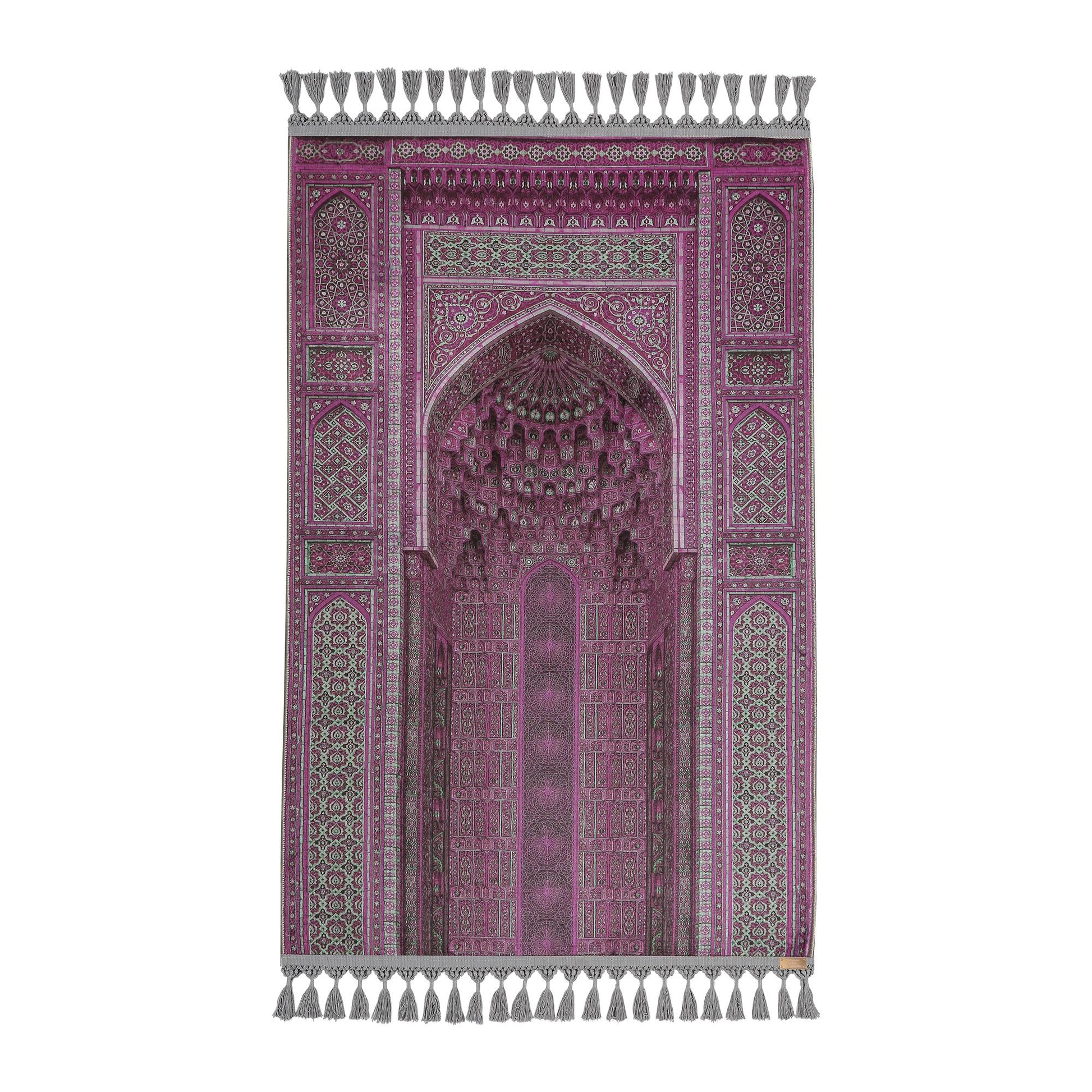 Turkish Prayer Rug, Ottoman Design, Soft Muslim Prayer Mat
