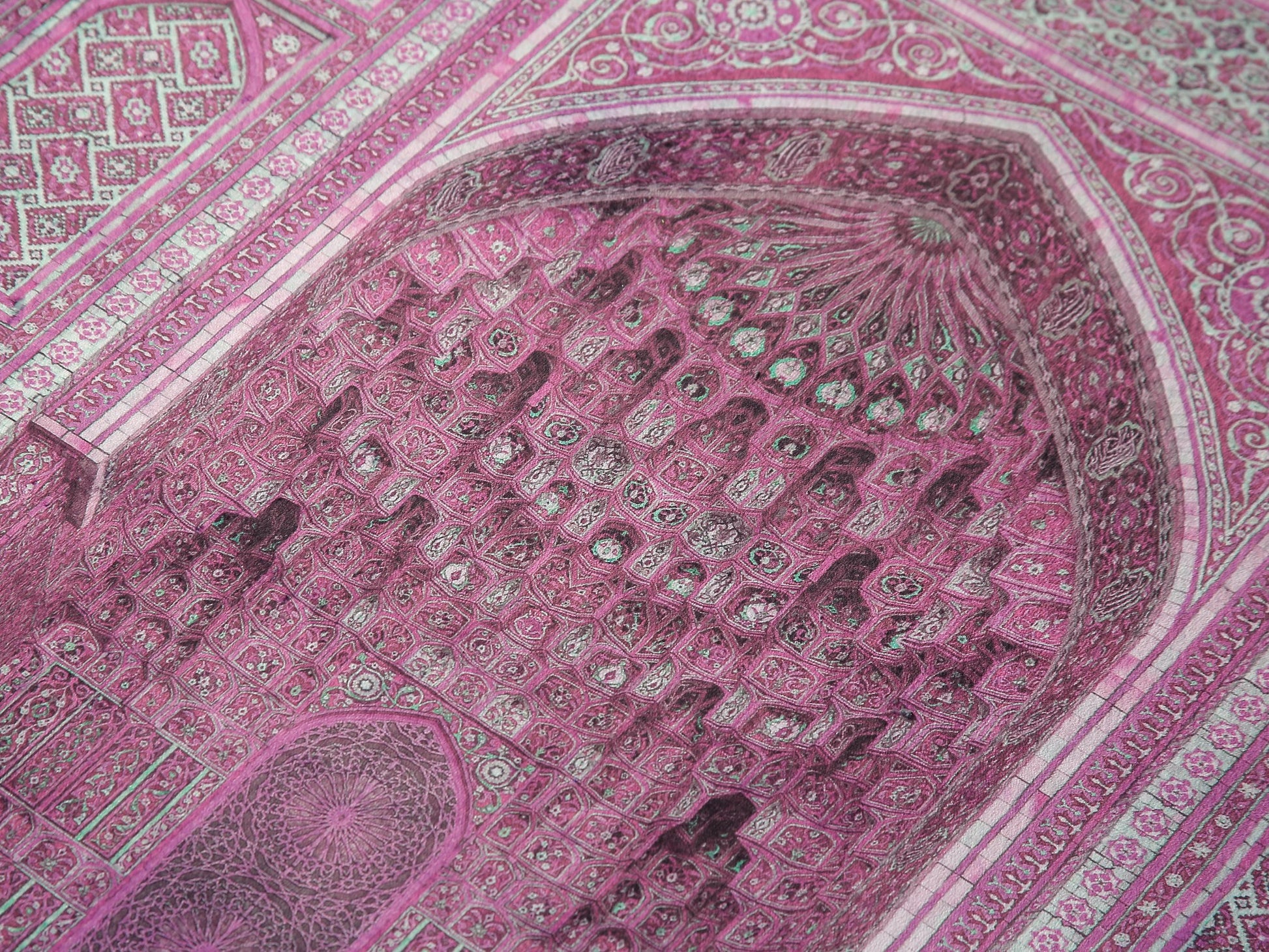 Turkish Prayer Rug, Ottoman Design, Soft Muslim Prayer Mat