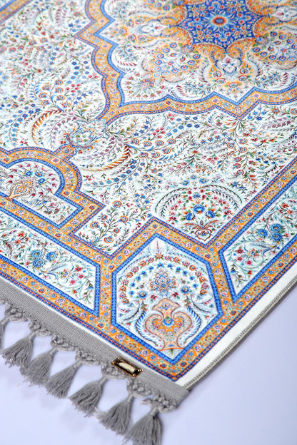 Turkish Prayer Rug, Ottoman Design Seccade, Muslim Prayer Mat