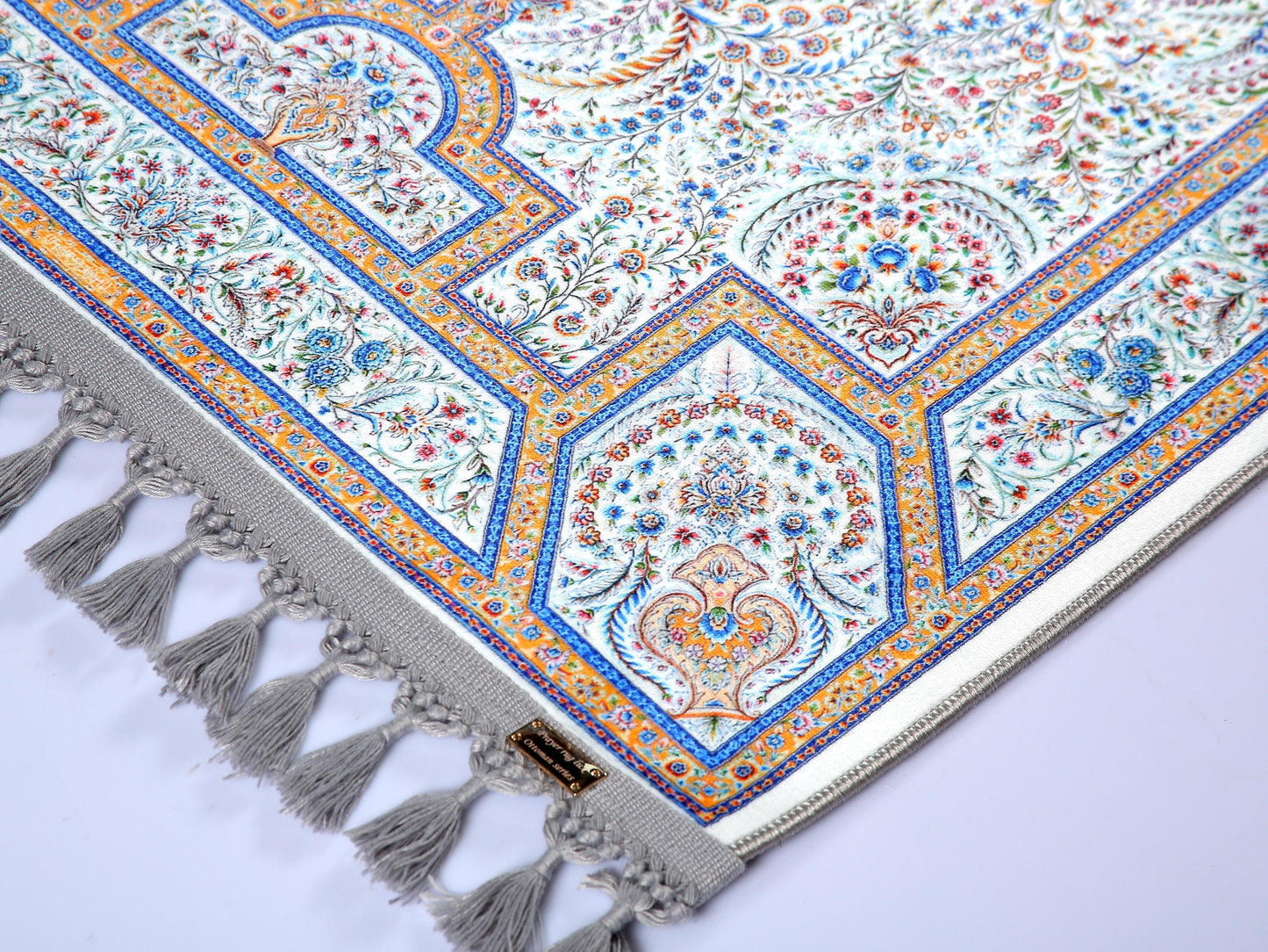 Turkish Prayer Rug, Ottoman Design Seccade, Muslim Prayer Mat