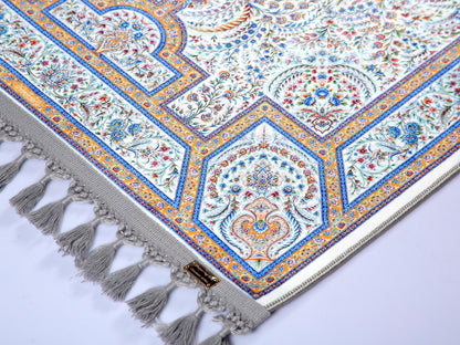 Turkish Prayer Rug, Ottoman Design Seccade, Muslim Prayer Mat