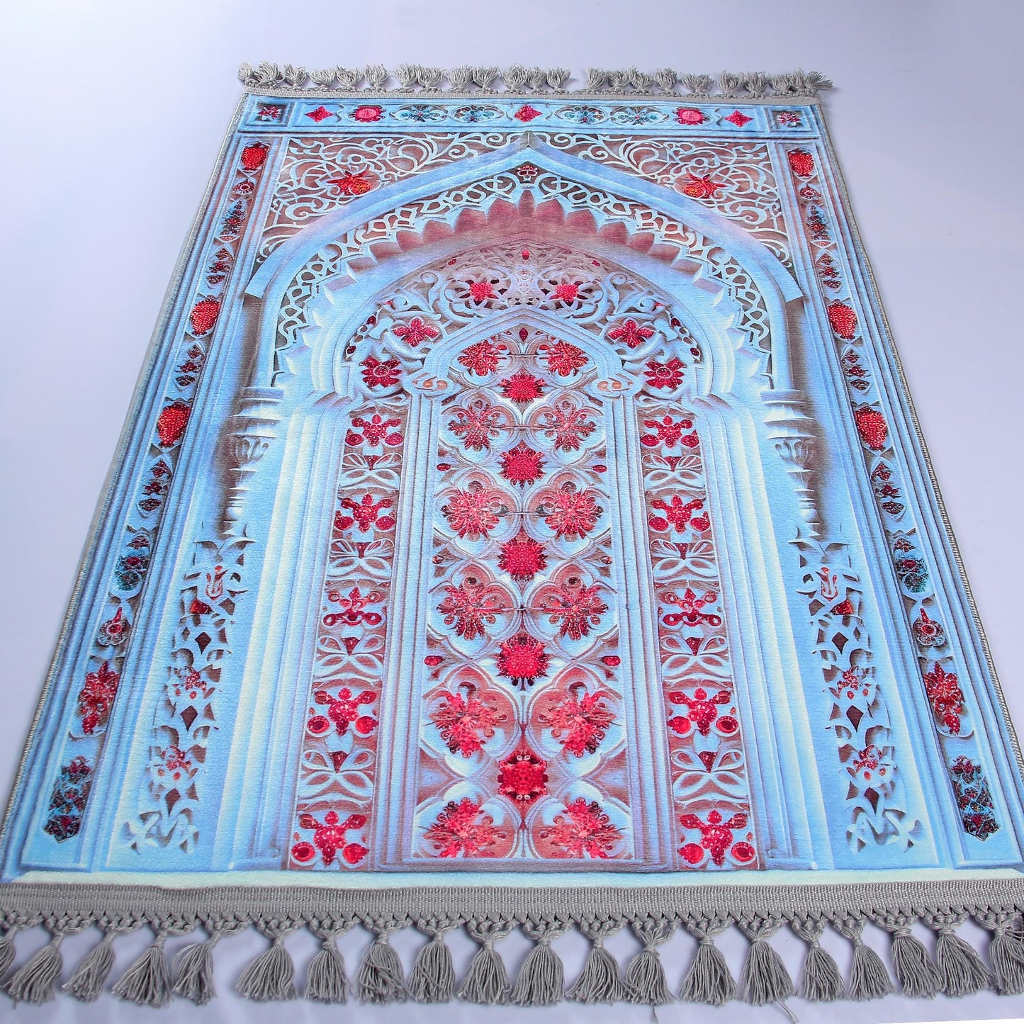 Turkish Prayer Rug, Ottoman Design, Muslim Prayer Mat