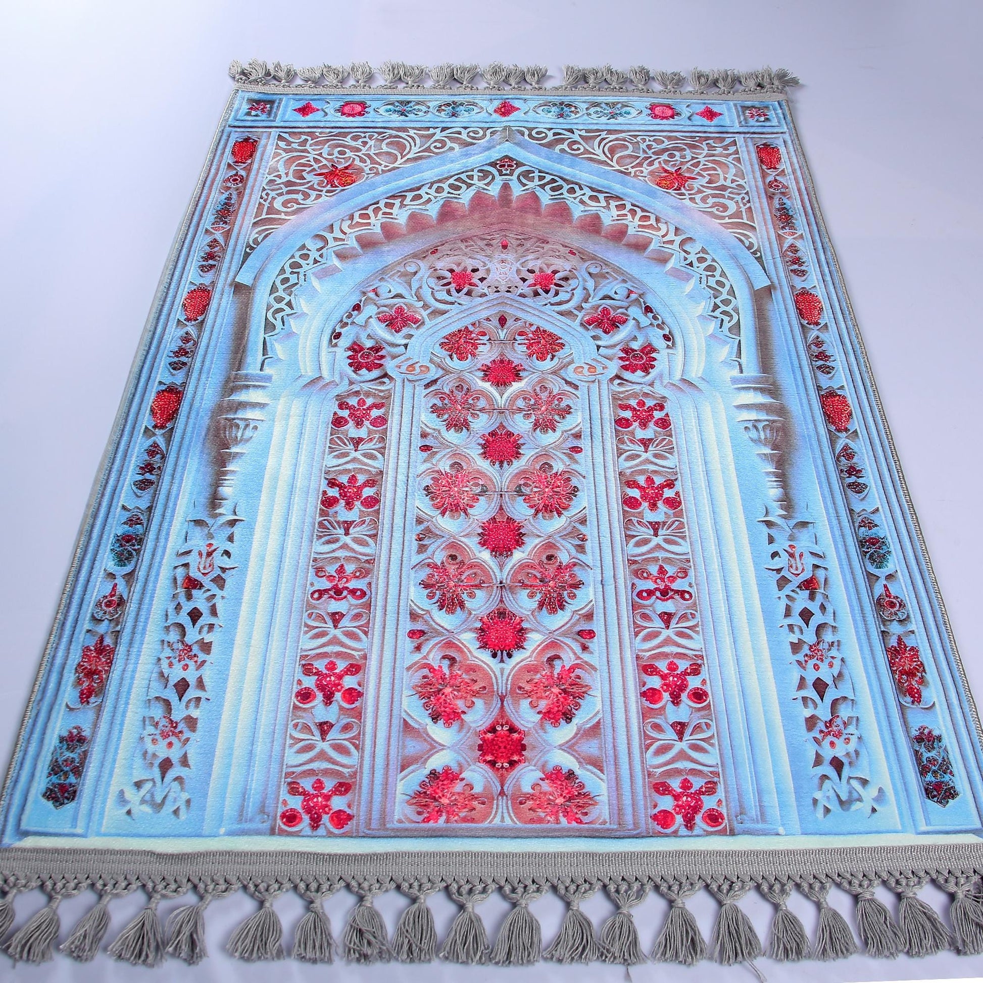 Turkish Prayer Rug, Ottoman Design, Muslim Prayer Mat