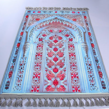 Turkish Prayer Rug, Ottoman Design, Muslim Prayer Mat