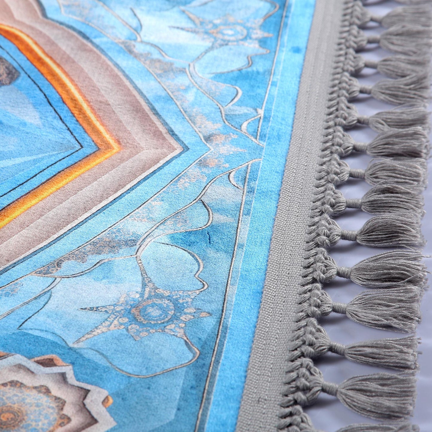 Turkish Prayer Rug, Ottoman Design, Soft Muslim Prayer Mat
